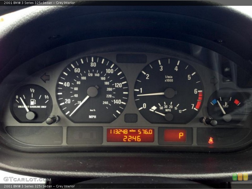 Grey Interior Gauges for the 2001 BMW 3 Series 325i Sedan #78604541