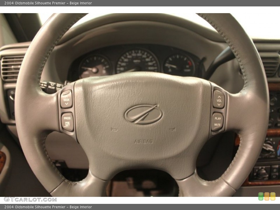 Beige Interior Steering Wheel for the 2004 Oldsmobile Silhouette Premier #78604985