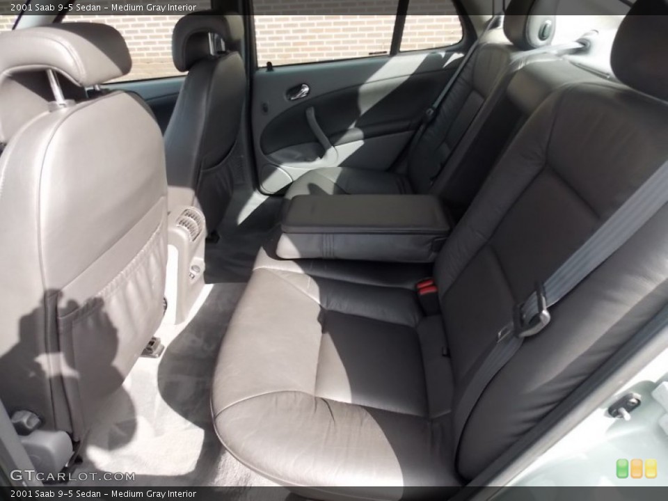Medium Gray Interior Rear Seat for the 2001 Saab 9-5 Sedan #78605067