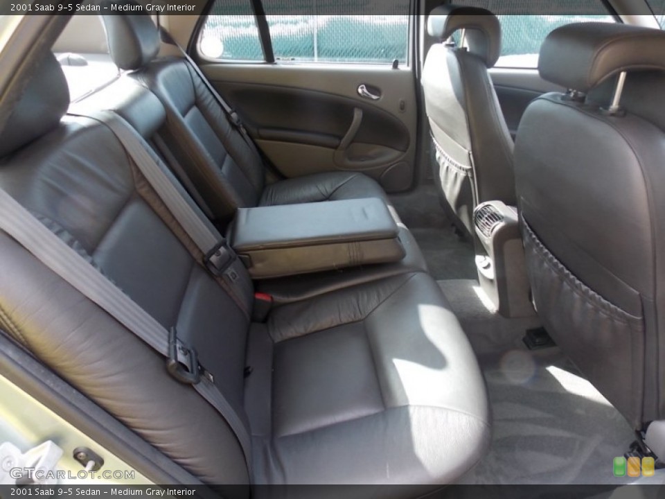 Medium Gray Interior Rear Seat for the 2001 Saab 9-5 Sedan #78605113