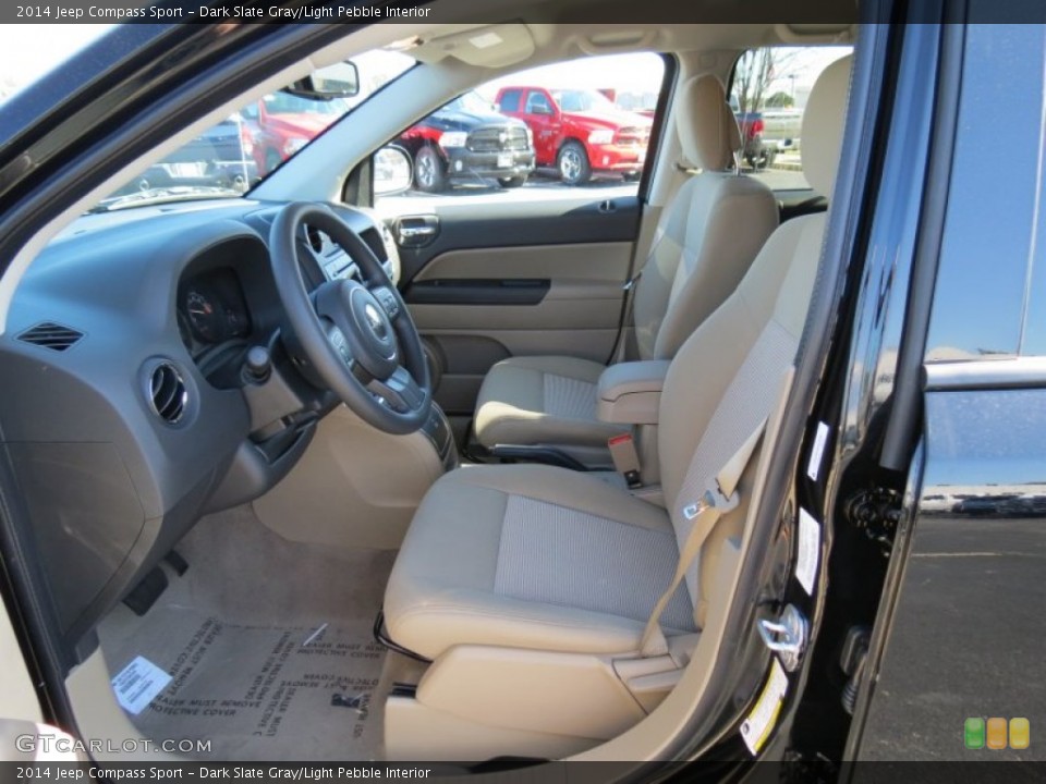 Dark Slate Gray/Light Pebble Interior Photo for the 2014 Jeep Compass Sport #78606957