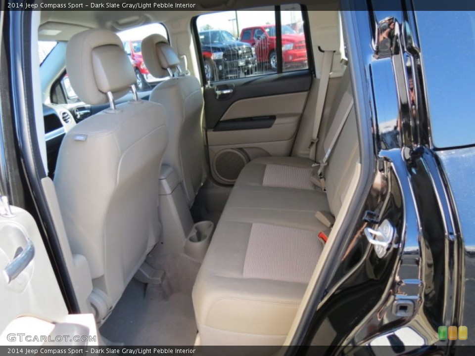 Dark Slate Gray/Light Pebble Interior Rear Seat for the 2014 Jeep Compass Sport #78606977