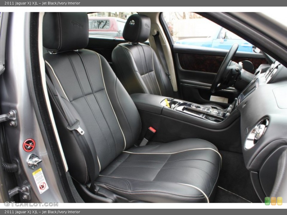 Jet Black/Ivory Interior Front Seat for the 2011 Jaguar XJ XJL #78607062