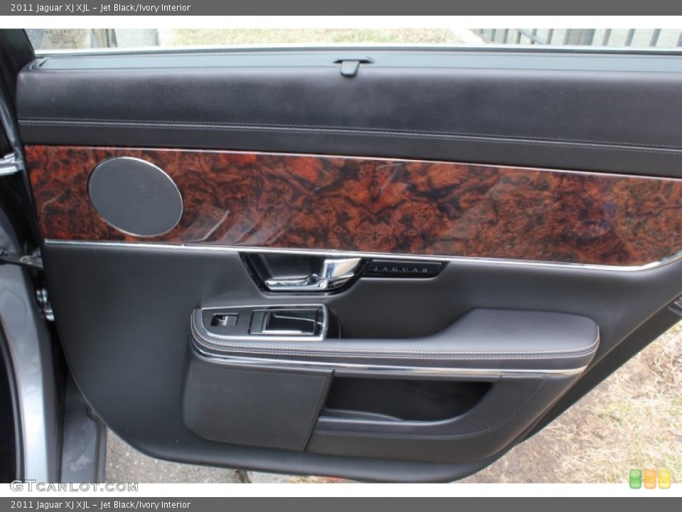 Jet Black/Ivory Interior Door Panel for the 2011 Jaguar XJ XJL #78607107