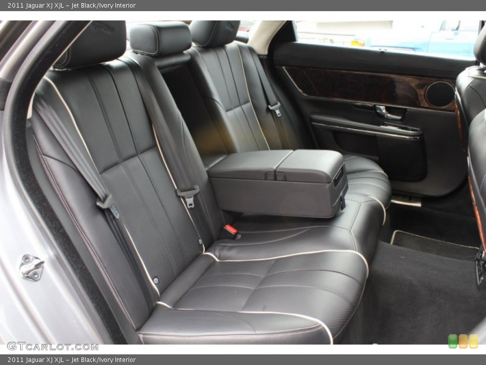 Jet Black/Ivory Interior Rear Seat for the 2011 Jaguar XJ XJL #78607128