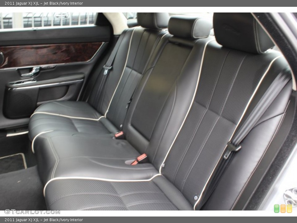 Jet Black/Ivory Interior Rear Seat for the 2011 Jaguar XJ XJL #78607185