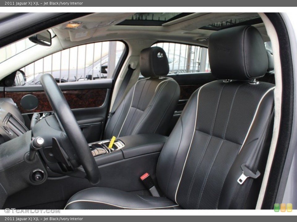 Jet Black/Ivory Interior Front Seat for the 2011 Jaguar XJ XJL #78607248