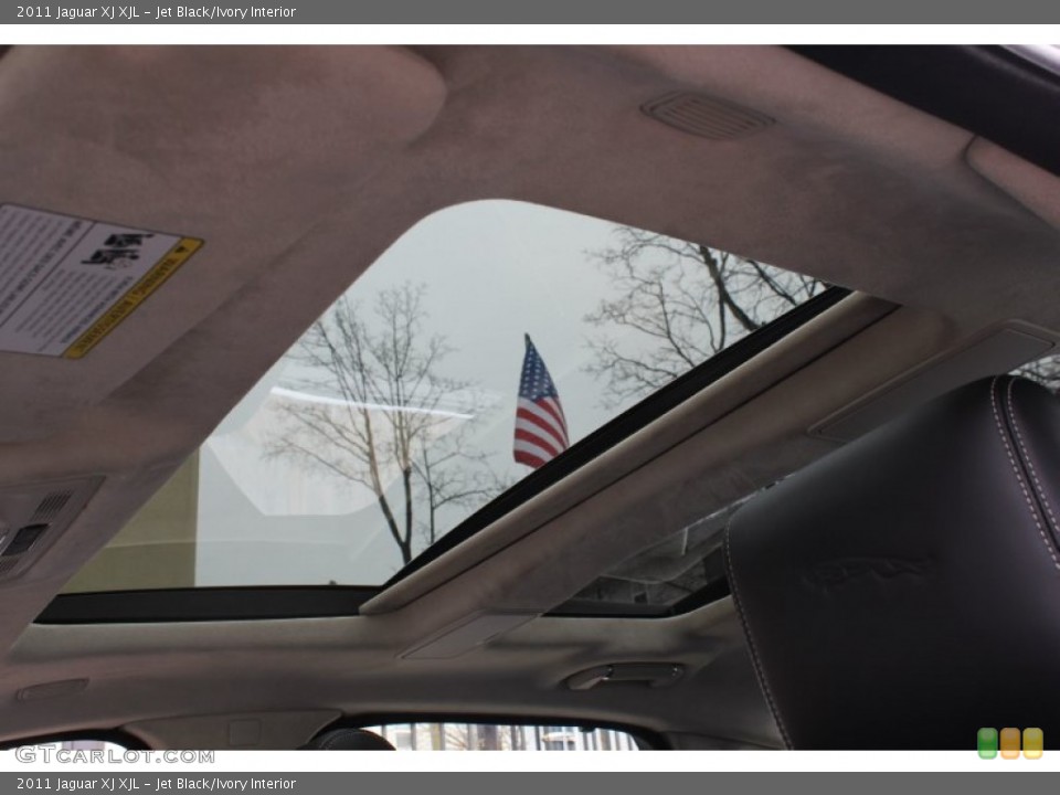 Jet Black/Ivory Interior Sunroof for the 2011 Jaguar XJ XJL #78607263