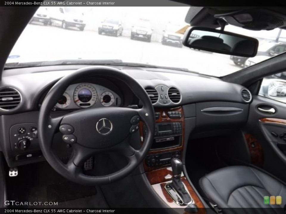 Charcoal Interior Dashboard for the 2004 Mercedes-Benz CLK 55 AMG Cabriolet #78607296