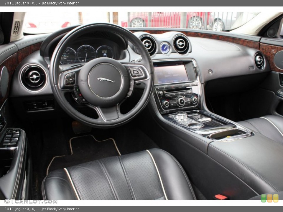 Jet Black/Ivory Interior Photo for the 2011 Jaguar XJ XJL #78607413