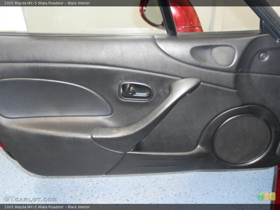 Black Interior Door Panel for the 2003 Mazda MX-5 Miata Roadster #78608240