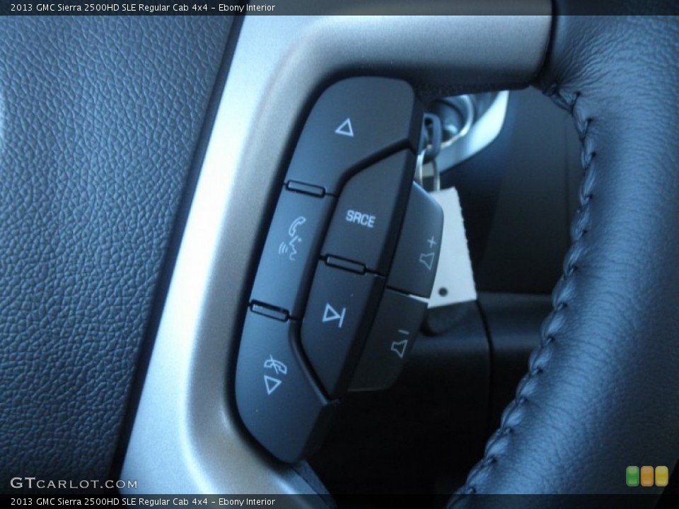Ebony Interior Controls for the 2013 GMC Sierra 2500HD SLE Regular Cab 4x4 #78609279