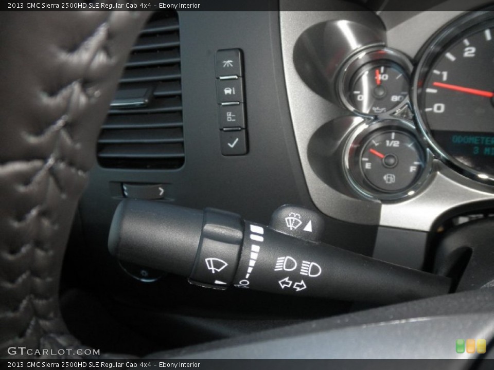 Ebony Interior Controls for the 2013 GMC Sierra 2500HD SLE Regular Cab 4x4 #78609372