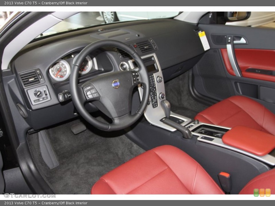 Cranberry/Off Black Interior Photo for the 2013 Volvo C70 T5 #78609586