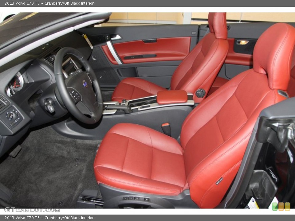 Cranberry/Off Black Interior Photo for the 2013 Volvo C70 T5 #78609600