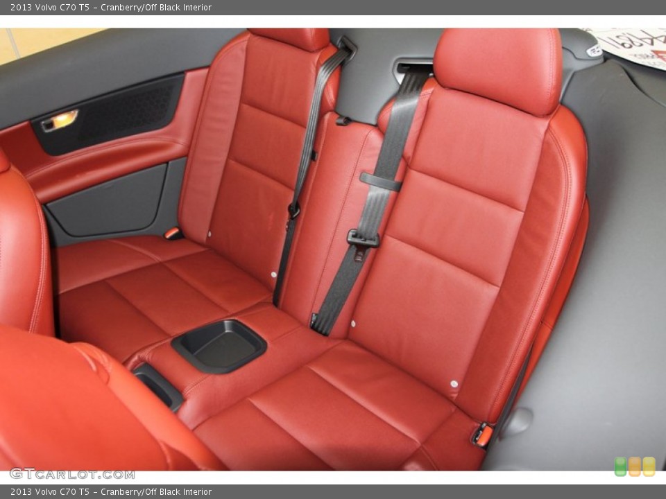 Cranberry/Off Black Interior Rear Seat for the 2013 Volvo C70 T5 #78609615