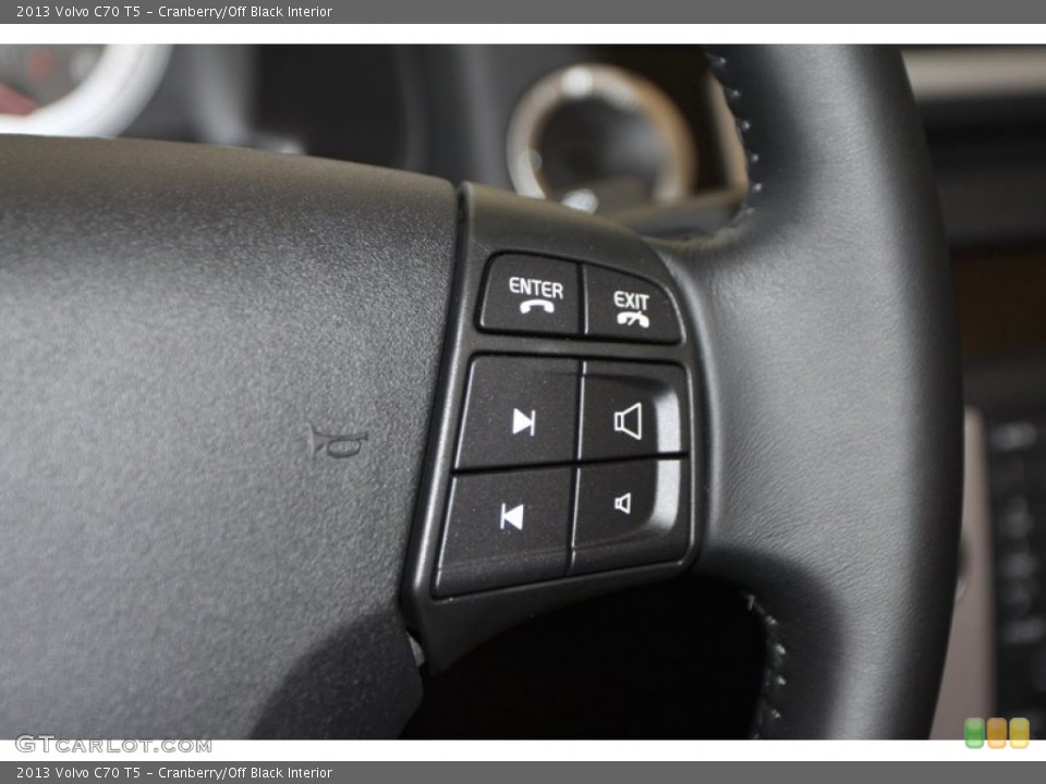 Cranberry/Off Black Interior Controls for the 2013 Volvo C70 T5 #78609721
