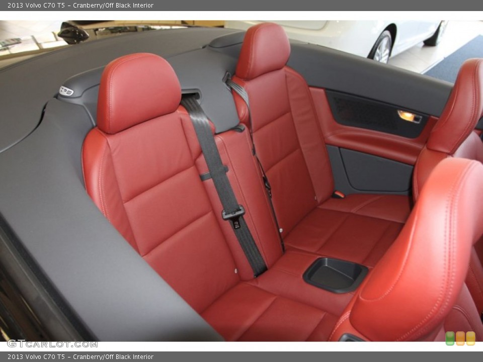 Cranberry/Off Black Interior Rear Seat for the 2013 Volvo C70 T5 #78609807
