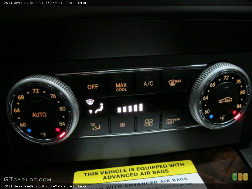 Black Interior Controls for the 2011 Mercedes-Benz GLK 350 4Matic #78609952