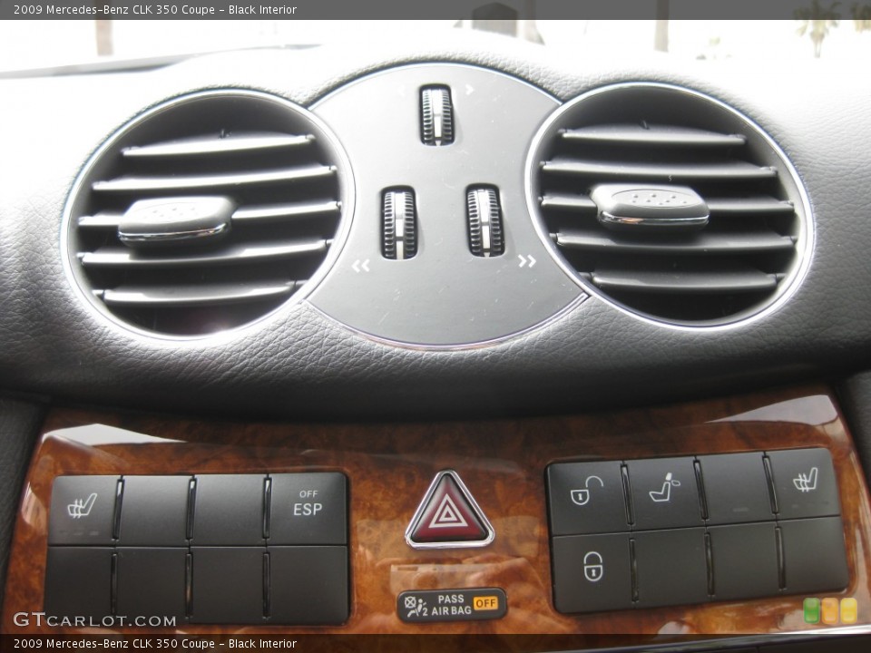 Black Interior Controls for the 2009 Mercedes-Benz CLK 350 Coupe #78613596
