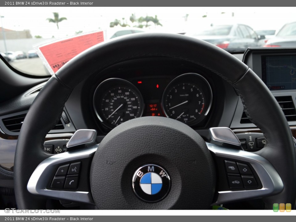 Black Interior Steering Wheel for the 2011 BMW Z4 sDrive30i Roadster #78613631