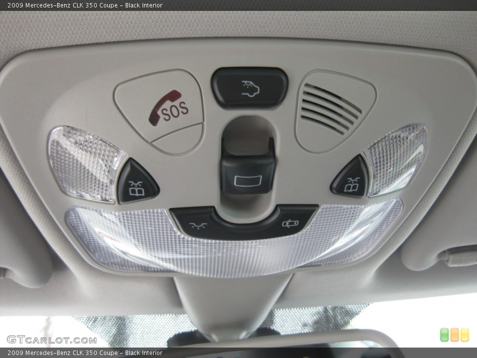 Black Interior Controls for the 2009 Mercedes-Benz CLK 350 Coupe #78613724