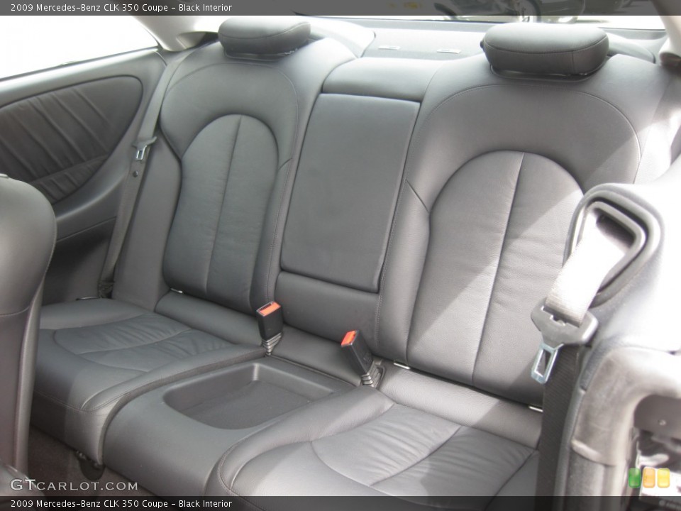 Black Interior Rear Seat for the 2009 Mercedes-Benz CLK 350 Coupe #78613857