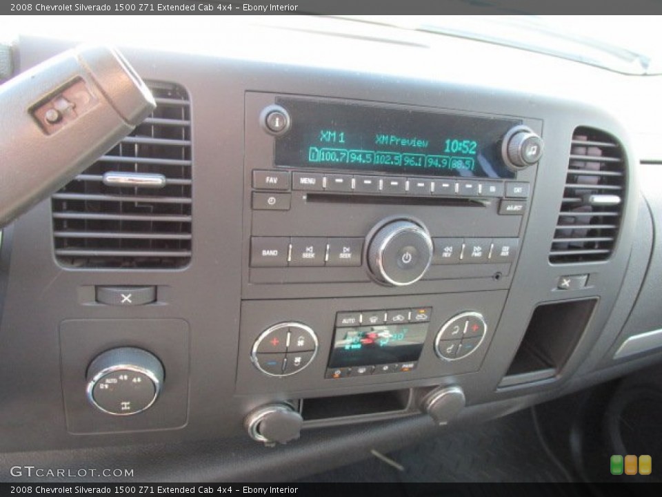 Ebony Interior Controls for the 2008 Chevrolet Silverado 1500 Z71 Extended Cab 4x4 #78614343