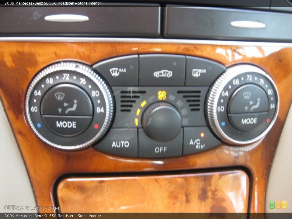 Stone Interior Controls for the 2009 Mercedes-Benz SL 550 Roadster #78614538