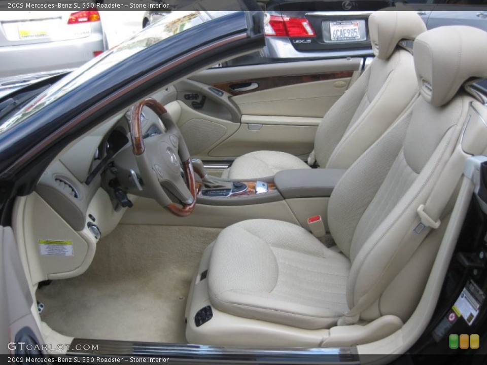 Stone Interior Front Seat for the 2009 Mercedes-Benz SL 550 Roadster #78614619