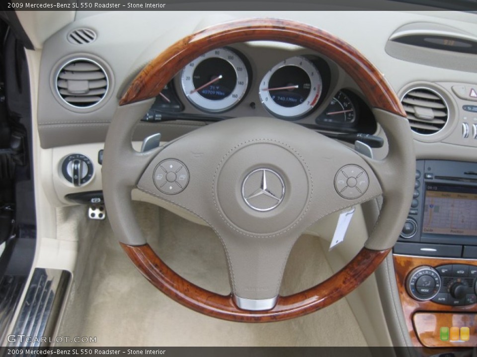Stone Interior Steering Wheel for the 2009 Mercedes-Benz SL 550 Roadster #78614637