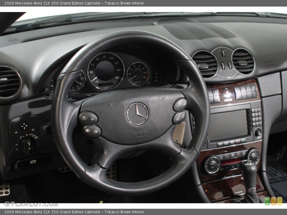 Tobacco Brown Interior Dashboard for the 2009 Mercedes-Benz CLK 350 Grand Edition Cabriolet #78615094