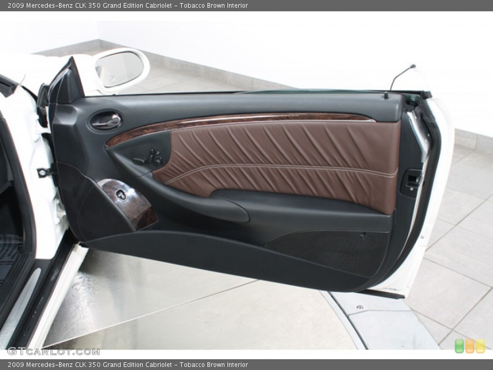 Tobacco Brown Interior Door Panel for the 2009 Mercedes-Benz CLK 350 Grand Edition Cabriolet #78615209