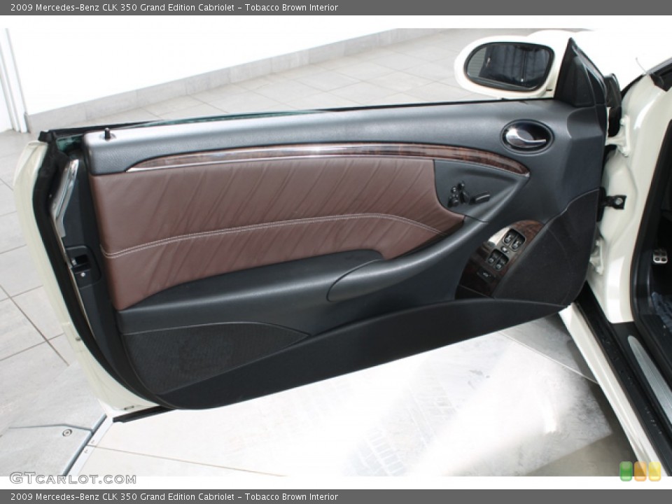 Tobacco Brown Interior Door Panel for the 2009 Mercedes-Benz CLK 350 Grand Edition Cabriolet #78615228