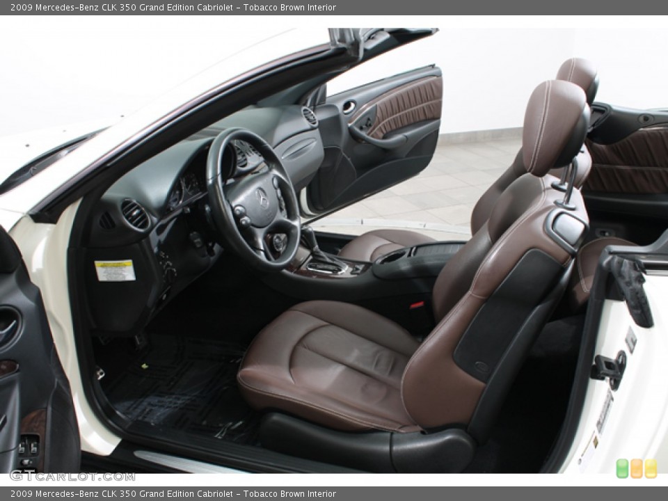 Tobacco Brown Interior Photo for the 2009 Mercedes-Benz CLK 350 Grand Edition Cabriolet #78615259