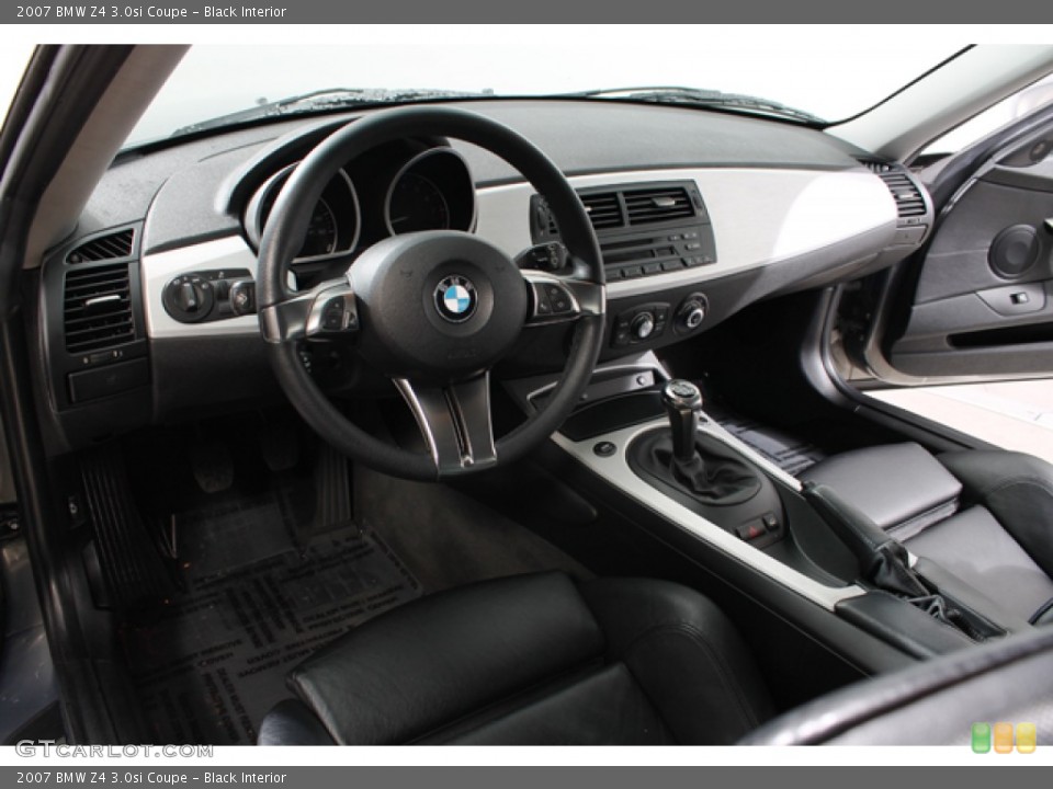 Black Interior Prime Interior for the 2007 BMW Z4 3.0si Coupe #78615594
