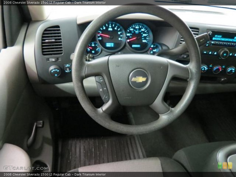 Dark Titanium Interior Steering Wheel for the 2008 Chevrolet Silverado 1500 LS Regular Cab #78617109
