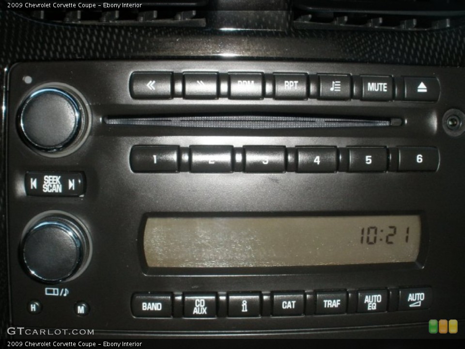 Ebony Interior Controls for the 2009 Chevrolet Corvette Coupe #78618123