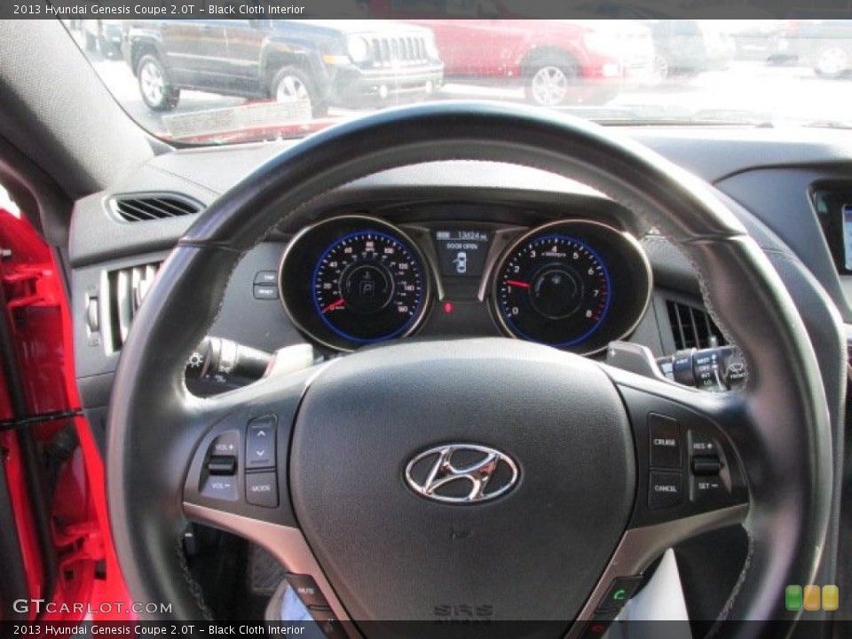 Black Cloth Interior Steering Wheel for the 2013 Hyundai Genesis Coupe 2.0T #78621060