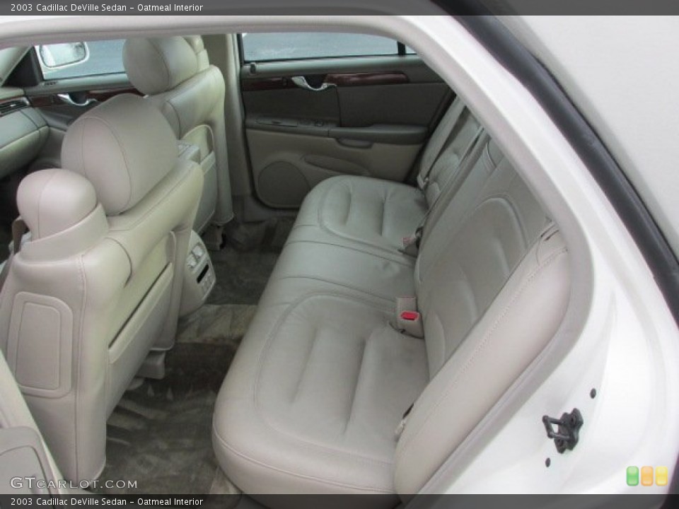 Oatmeal Interior Rear Seat for the 2003 Cadillac DeVille Sedan #78621834