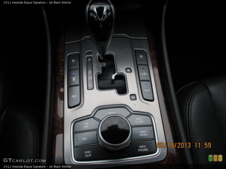 Jet Black Interior Transmission for the 2011 Hyundai Equus Signature #78623541