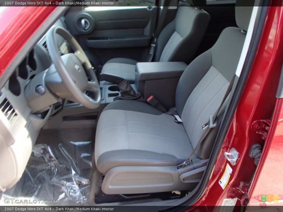 Dark Khaki/Medium Khaki Interior Front Seat for the 2007 Dodge Nitro SXT 4x4 #78623854