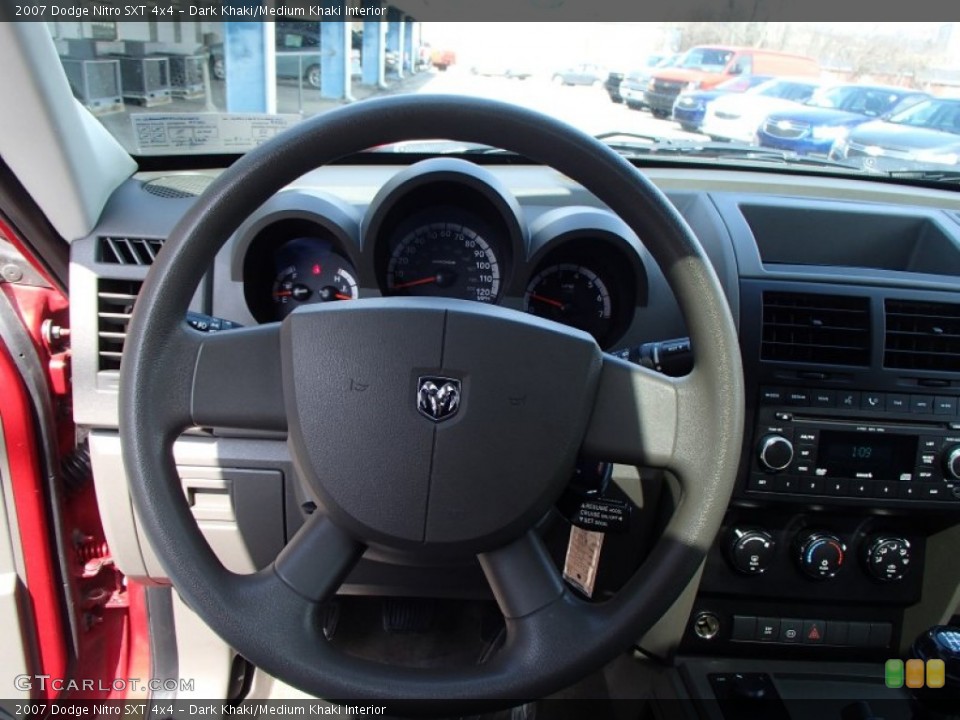 Dark Khaki/Medium Khaki Interior Steering Wheel for the 2007 Dodge Nitro SXT 4x4 #78623973
