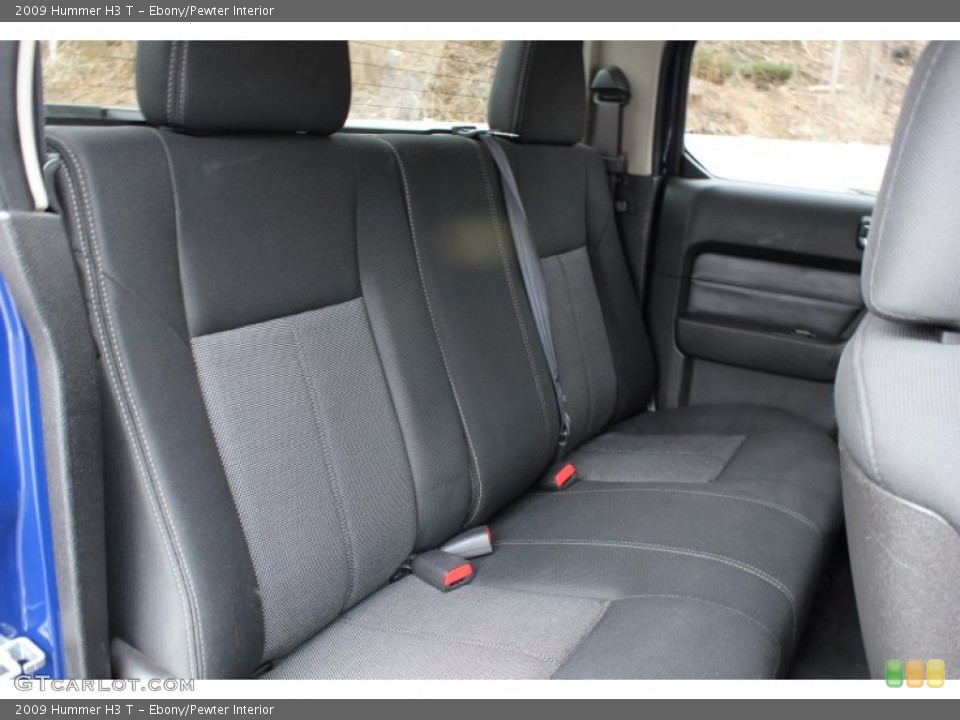 Ebony/Pewter Interior Rear Seat for the 2009 Hummer H3 T #78624769