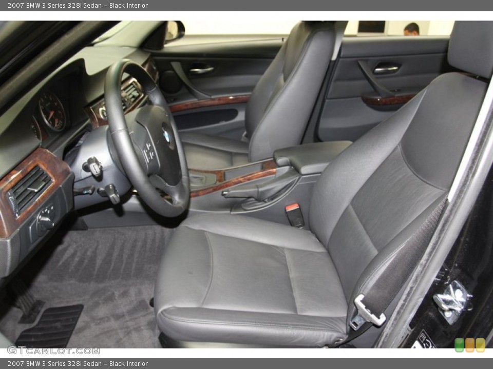 Black Interior Front Seat for the 2007 BMW 3 Series 328i Sedan #78625086