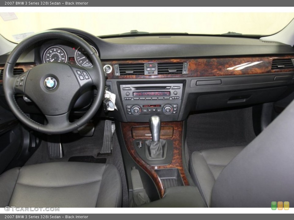 Black Interior Dashboard for the 2007 BMW 3 Series 328i Sedan #78625108