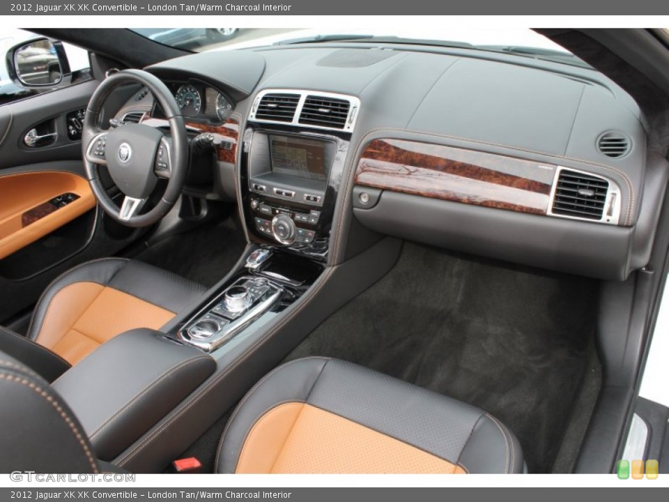London Tan/Warm Charcoal Interior Dashboard for the 2012 Jaguar XK XK Convertible #78625203