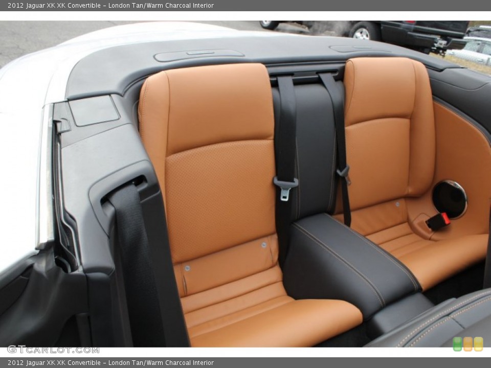 London Tan/Warm Charcoal Interior Rear Seat for the 2012 Jaguar XK XK Convertible #78625220