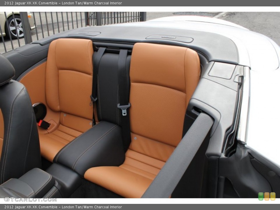 London Tan/Warm Charcoal Interior Rear Seat for the 2012 Jaguar XK XK Convertible #78625271