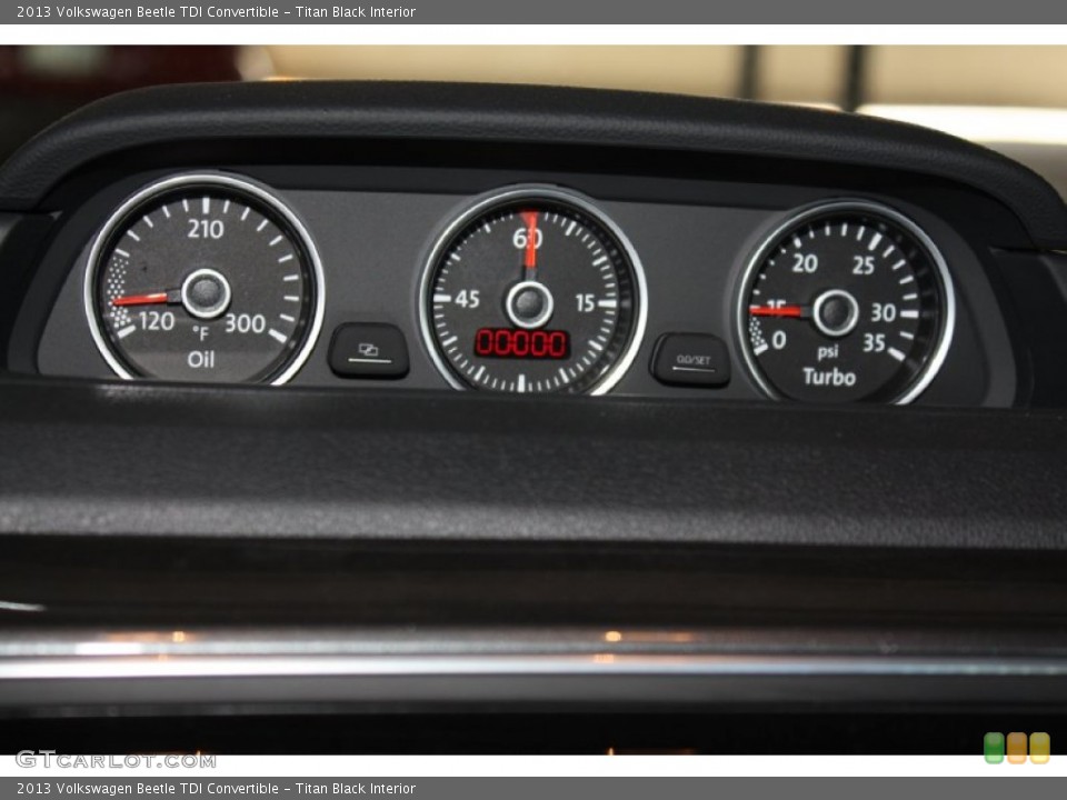 Titan Black Interior Gauges for the 2013 Volkswagen Beetle TDI Convertible #78626016